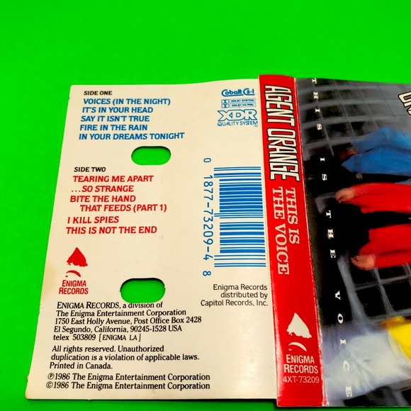 AGENT ORANGE THIS IS THE VOICE cassette - Picture 5 of 14